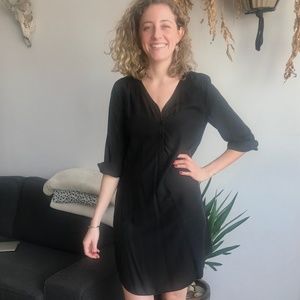Eileen Fisher XS Black Dress